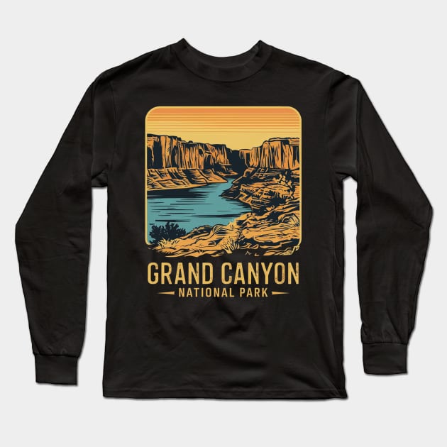 Grand Canyon National Park Long Sleeve T-Shirt by mdr design